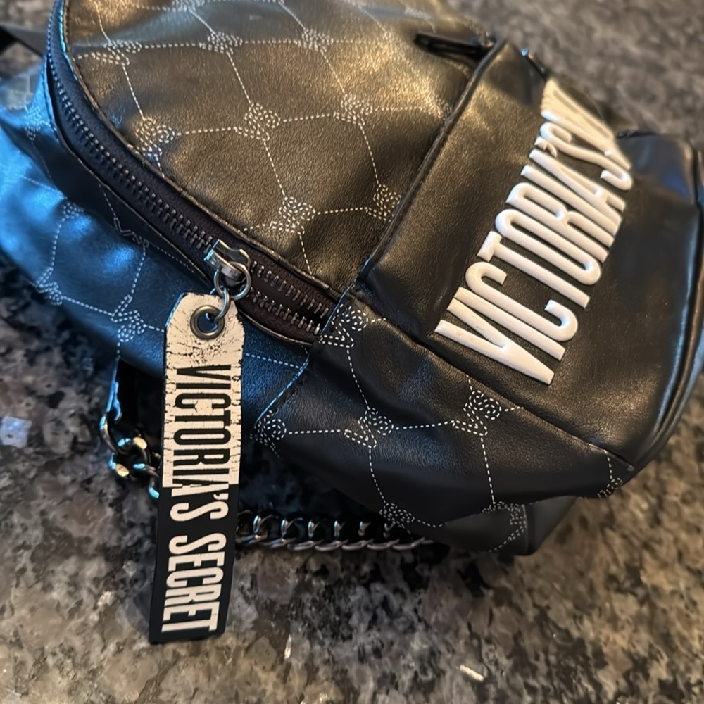 Victoria's Secret Black Backpack EUC - Picture 11 of 14